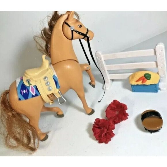 HORSE FISHER PRICE 8" Brown Mane Tail & Accessories Toy Sound Effects Lot 8 - Picture 10 of 10